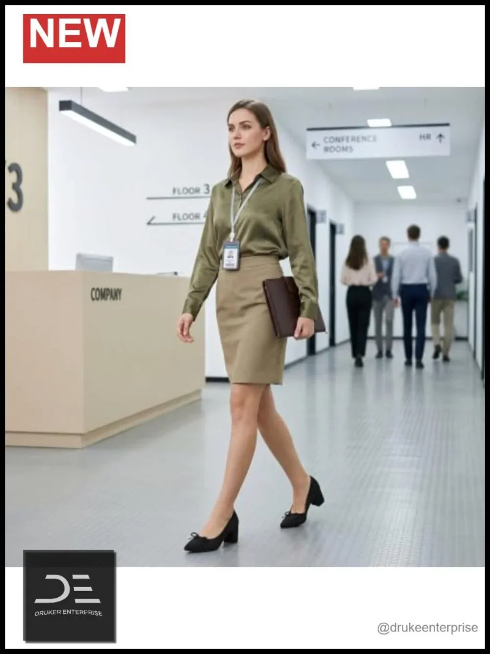 Chunky Block Pumps with Cushioned Insole & Non-Slip Heel for Office Wear